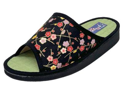 Sandalias de Tatami Taimei Shokai con Estampado Japonés para Mujer Hechas en Japón (642, Grande)