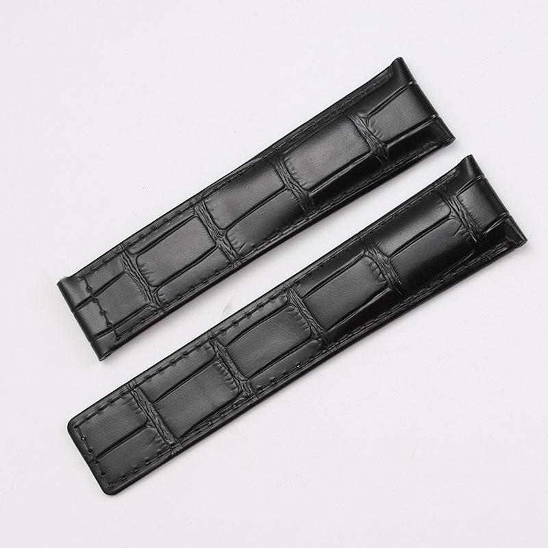 Классический 24 мм 20 мм 22 мм для TAG Heuer Calera кожаный ремешок для часов Синий — фото 8