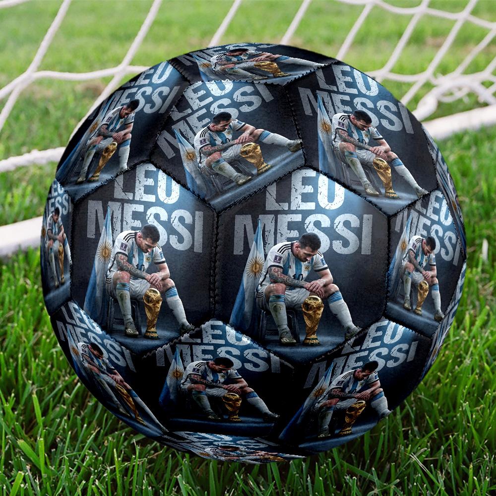 Messi 10 Number Leo Messi World Cup Size 5 Football Machine Sewn Indooroutdoor Universal Football For Football Accessories Perfect Birthday Christmas