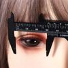 Measurement Tools Tattoo Microblading Caliper Portable 80mm Plastic  Eyebrow Measuring Vernier Caliper Ruler Permanent Makeup