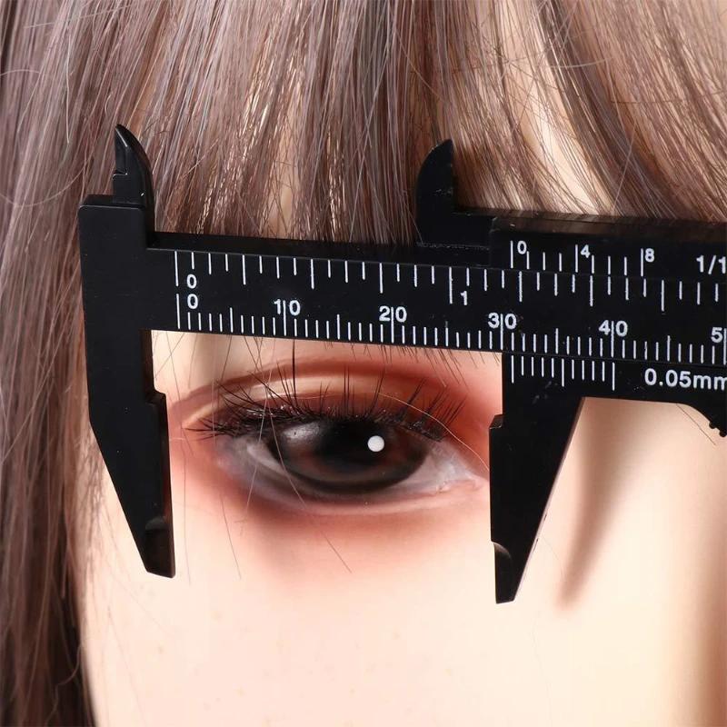 Measurement Tools Tattoo Microblading Caliper Portable 80mm Plastic Eyebrow Measuring Vernier Caliper Ruler Permanent Makeup