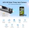 iCsee 4G AOV Solar Surveillance Camera - Asia-Pacific Version, 24/7 Recording, Binocular Bullet Design, IP Camera