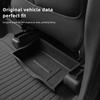 Under Seat Storage Box For Tesla Model Y 2021~2024 Center Console Organizer Bins Front Backseat Bag Trash Tray Accessories
