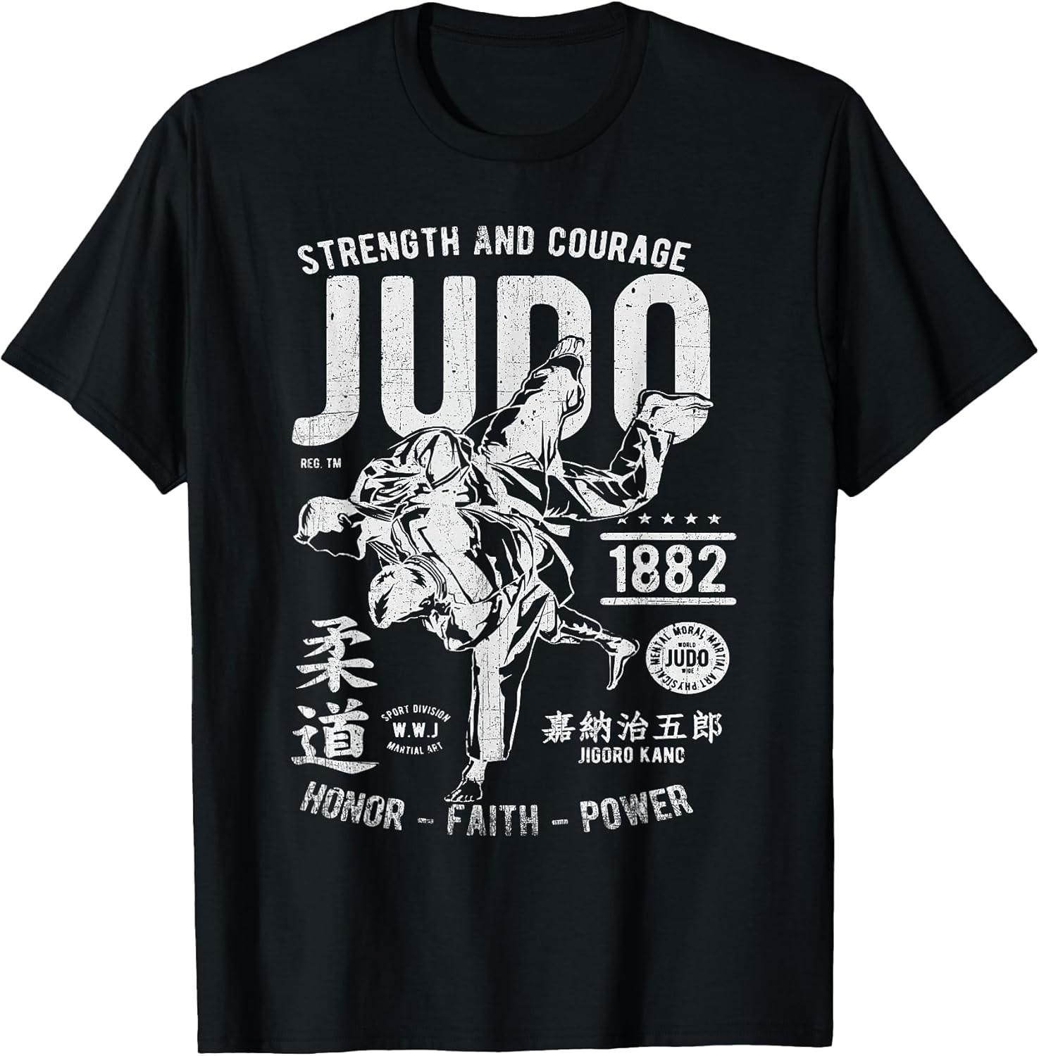 NEW LIMITED Judo MMA Martial Arts Strength Courage Honor Faith Power T-Shirt S разноцветный