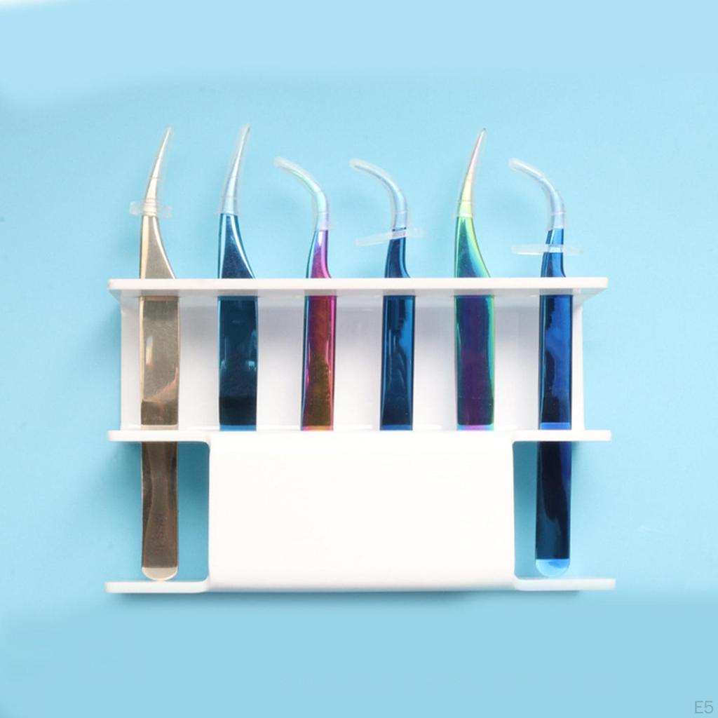 Stojak ekspozycyjny Trwały Akrylowy Uchwyty do przechowywania narzędzi do przedłużania Wieszak organizacyjny - 6 otworów