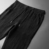 Tuta Estiva Sottile Casual da Uomo, Moda Manica Corta e Pantaloni Lunghi Lusso Set 2 Pezzi