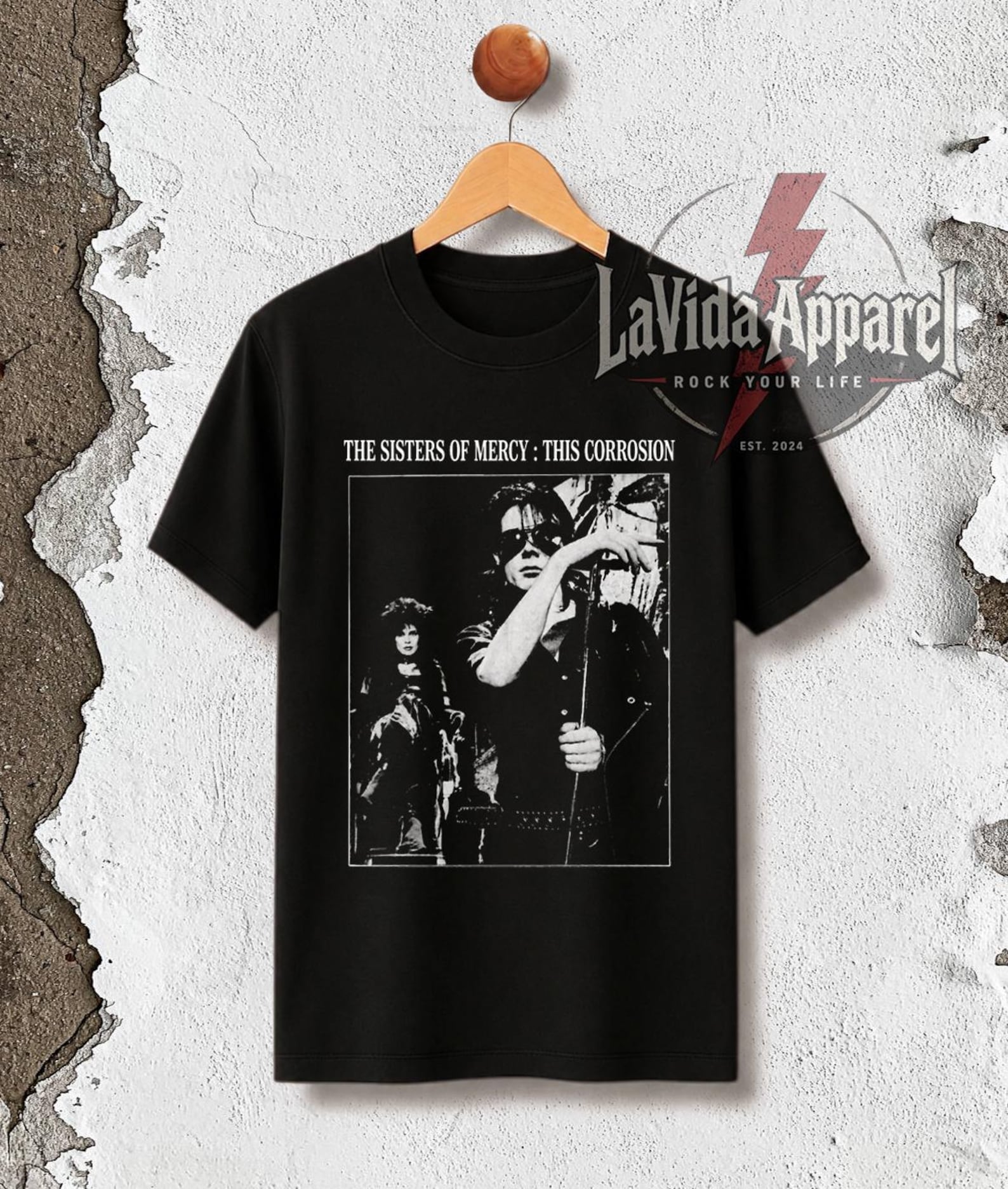 Sisters of Mercy This Corrosion T-Shirt, Goth Band Tee, 90s Retro Concert Apparel L