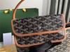 Ding Edition Hobo Crossbody Tasche: Hundezahn Weiches Leinen, Leder Schultergurt
