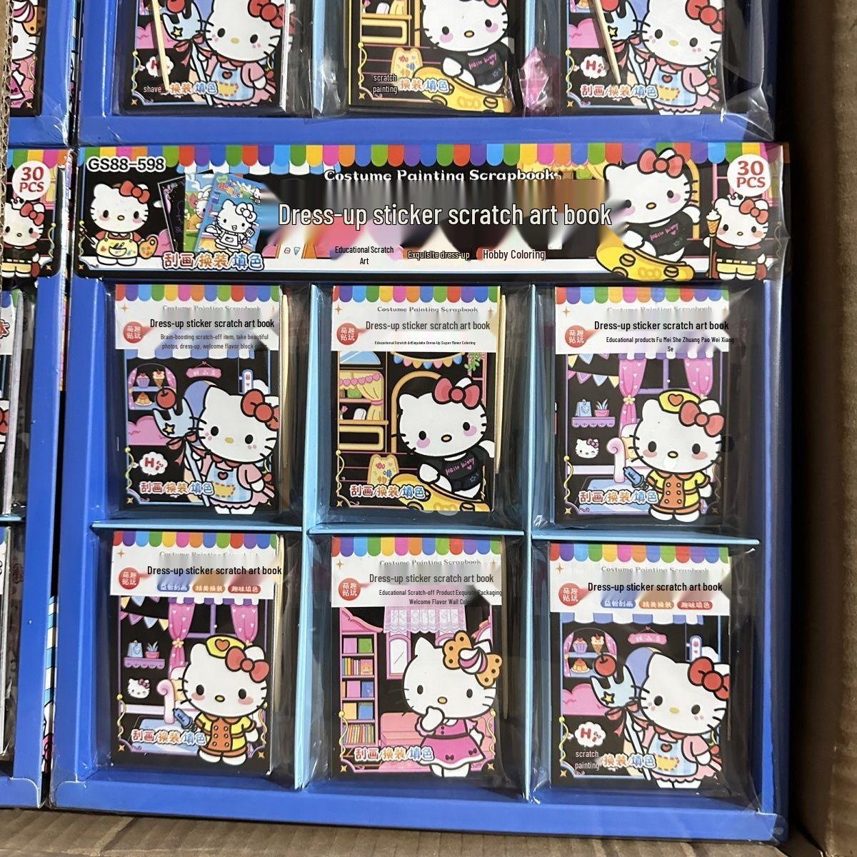 Sanrio Children s DIY Cartoon Scratch Art Book - Creative Educational Handmade Book