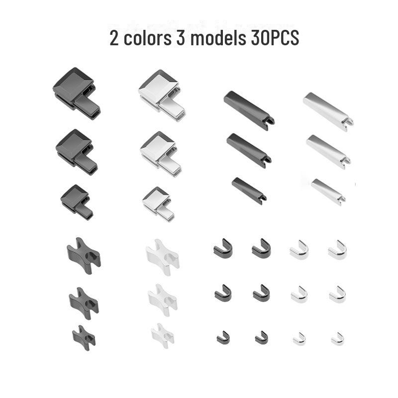 Metal Zipper Repair Kit with Dual-Opening Plug Accessories