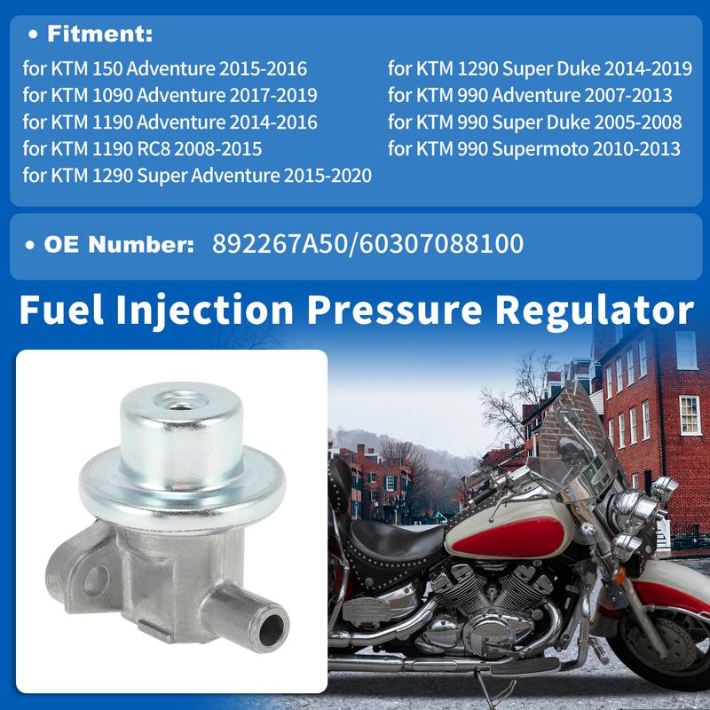 UXCELL Motorcycle Fuel Pressure Regulator for KTM 150 Adventure 2017-2019 No.892267A50