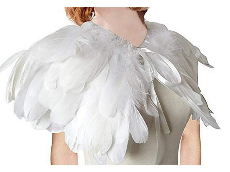 Double-Layer Goose Feather Shawl: Party Vest & Cowl