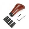 Gear Shift Knob Car Gear Head Height 9.7 Cm Plastic&Metal Walnut Wood Grain