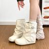 Small Inner Height Increase Birkenstock Short Boots Women's 0000 New Autumn Pile Boots Trouser Boots Belt Buckle Fashion Boots