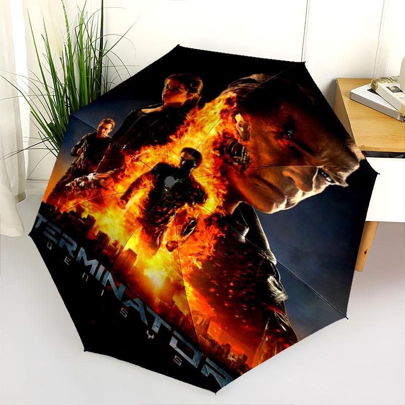 Apocalyptic Warriors Unite Folding umbrella durable Suitable for all seasons outdoor light Sun umbrella