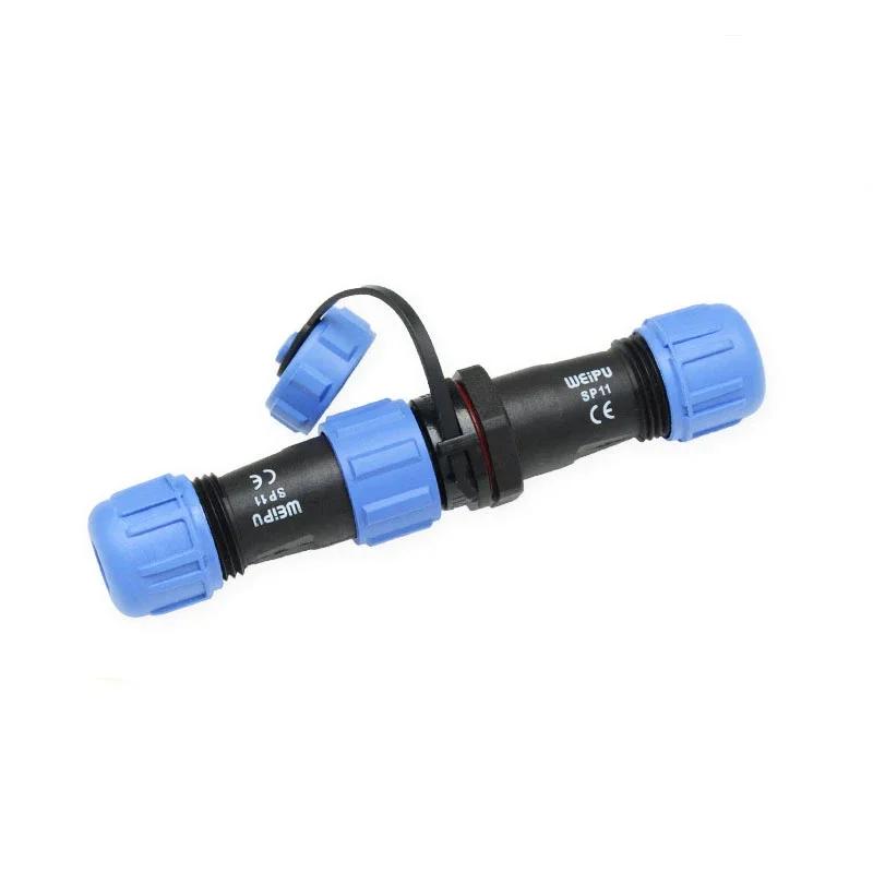 WEIPU SP11 SP1110/P SP1110/S IP68 Low Voltage 2 3 4 5 Pin Electronic Connector Waterproof DC AC Power Cable Wire Adapter LED