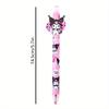 48Pcs Sanrio Kuromi 0.5mm Cartoon Elf Patch Press Pen Cute High-looking Girl Neutral Pen Gift Pen Sign Pen Back To School Season