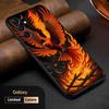 Phoenix cool fashion japan art design Phone Case For Samsung Galaxy S25 S24 S23 S22 S21 S20 Plus Ultra Note20 Soft Black
