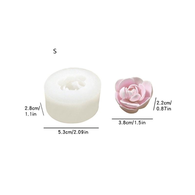 Floral Silicone Molds for Epoxy Resin Making Candle Soap Heat Resistant Easy Demolding Flower Shape Silicone Mould