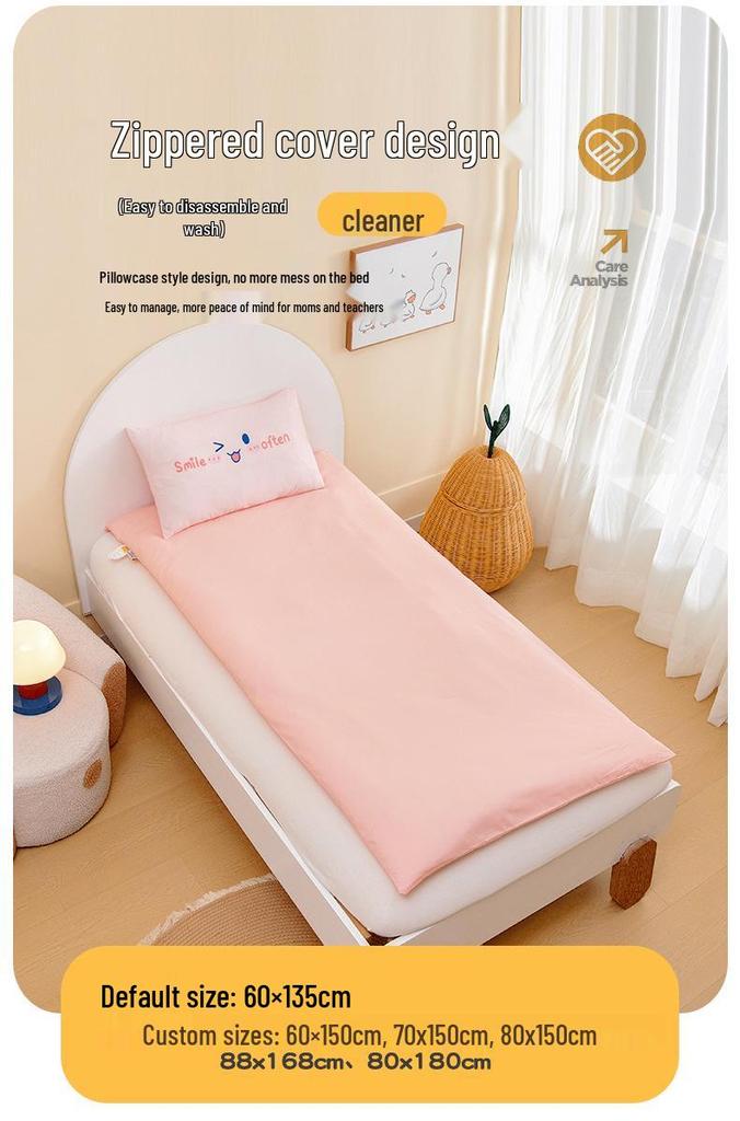 Class A Cartoon Cotton Baby & Toddler Bedding: Skin-Friendly, Breathable 3-Piece Kindergarten Duvet Set
