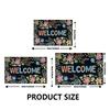Halloween Welcome Door Mat for Christmas Outdoor Scary Soft Area Rugs for Living Room Front Door Home Decor New Year Carpets