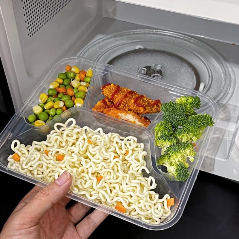 Disposable Rectangular 4-Compartment Takeaway Containers