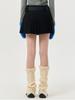 GENERALIDEA Fitted Yoke Pleated Mini Skirt [Black] / Wbd4L56540