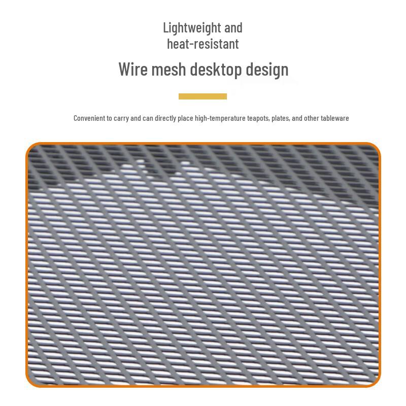 ZISIZ Portable Outdoor Aluminum Folding Camping BBQ Table