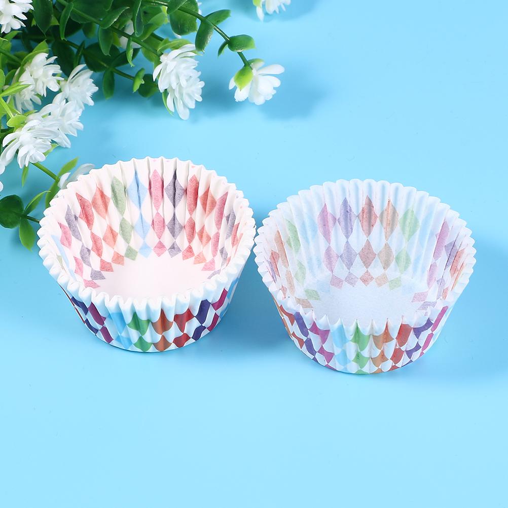 Buy 200 Pcs Cake Cups Heat Resistant Cupcake Wrappers Round Thicken