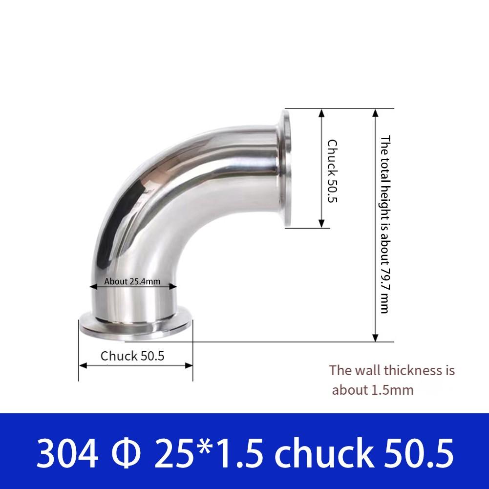 Fiting Sanitar Cot Compatibil Tri Clamp cu Conexiune în Unghi Drept