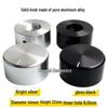 Aluminum Alloy Knurled Volume Knob for Potentiometer & Amplifier (44x22mm)