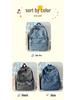 Women's Harajuku-Style Retro Washed Denim Backpack - Versatile and Simple Student Schoolbag