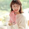 Women Knitted Jacquard Bear Driving Gloves  Gloves Female Gloves Wool Mittens