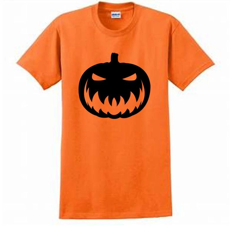 

Жуткая футболка Jack o Lantern Оранжевая Тыква Костюм на Хэллоуин Вечеринка Футболка S