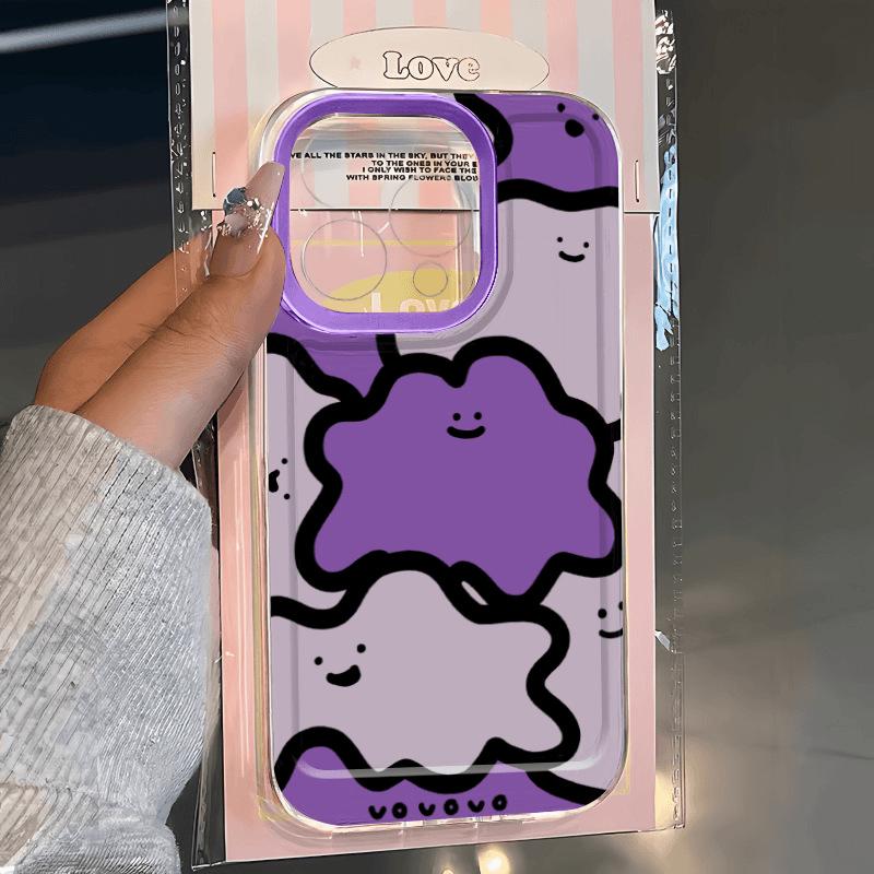 

Мягкий чехол с изображением мультяшного монстра Purple Monster для iPhone 15/14/13/12 Pro Max/11/XR/XS iPhone 7 Plus/8 Plus