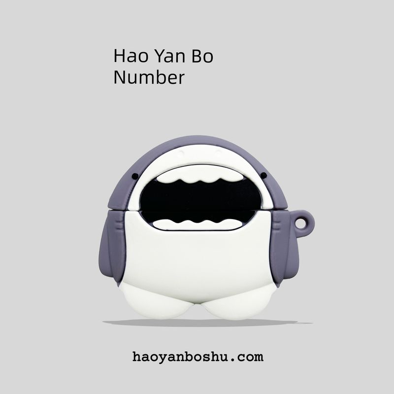 

Case Twsair3 Earphone Sleeves Iqootwsair3 Protective Case Cartoon Cute Drop-Resistant Soft Case Stylish Creative Couple Earphone Case Trendy Cool iQOOTWSAir3 Shark [Collection Hook]]