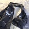 Men's 2024 Heavyweight Fleece-Lined Cardigan Hoodie - Trendy American Style Zipper Jacket for Spring & Autumn