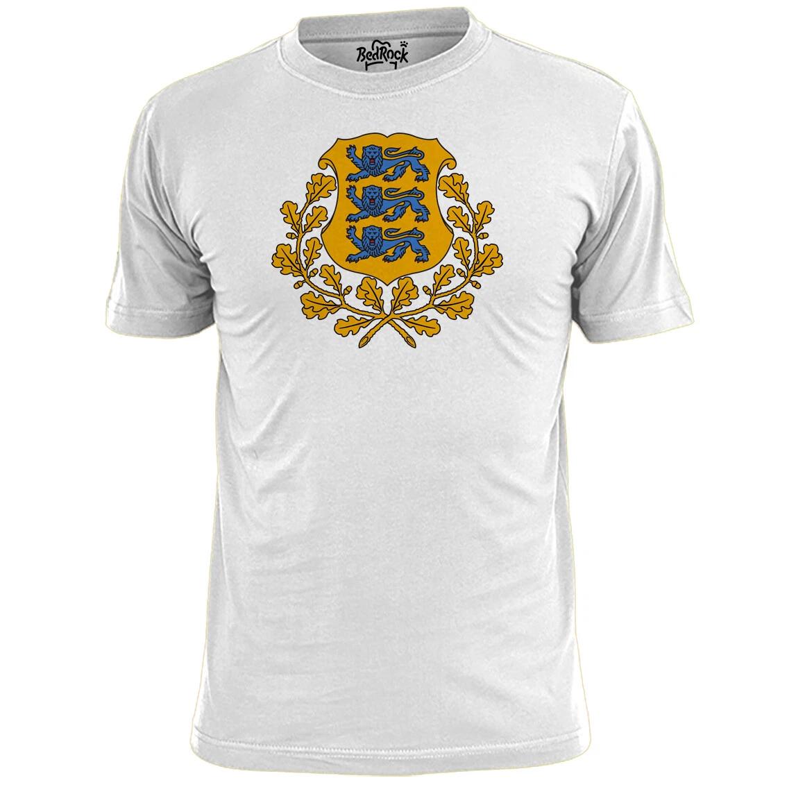 Mens Estonia Coat Of Arms T shirt Flag Emblem 2XL