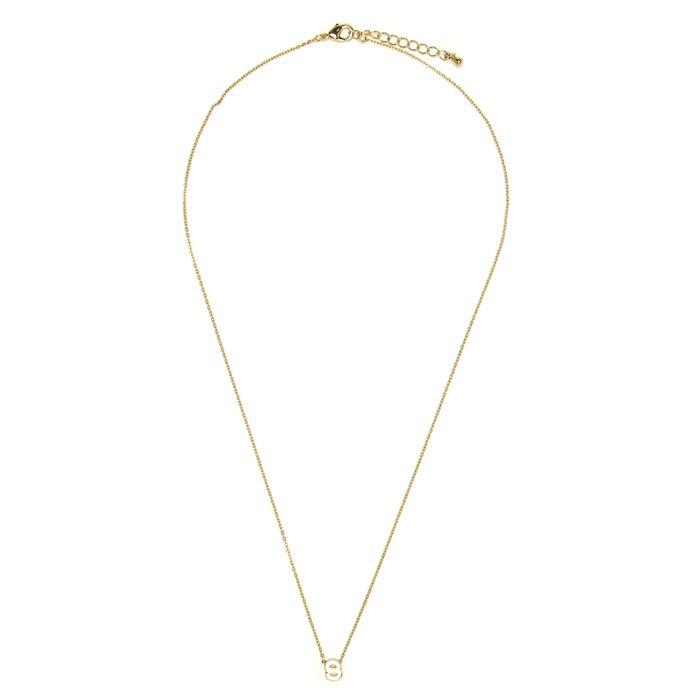 Luxenter 18-carat Yellow Gold Finish Necklace - Alphabet