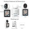 4MP PTZ WIFI Camera Auto Tracking Eén Klik Video Oproep Met Scherm Binnen Babyfoon Beveiliging CCTV Bewakingscamera