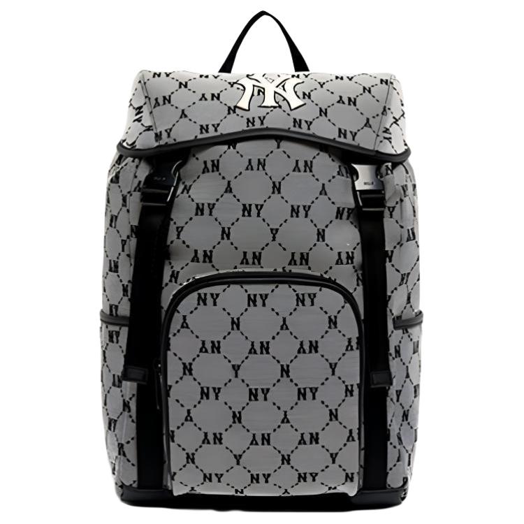 

MLB Monogram Collection Polyester Backpack Unisex Gray Casual 3ABKM011N сірий колір