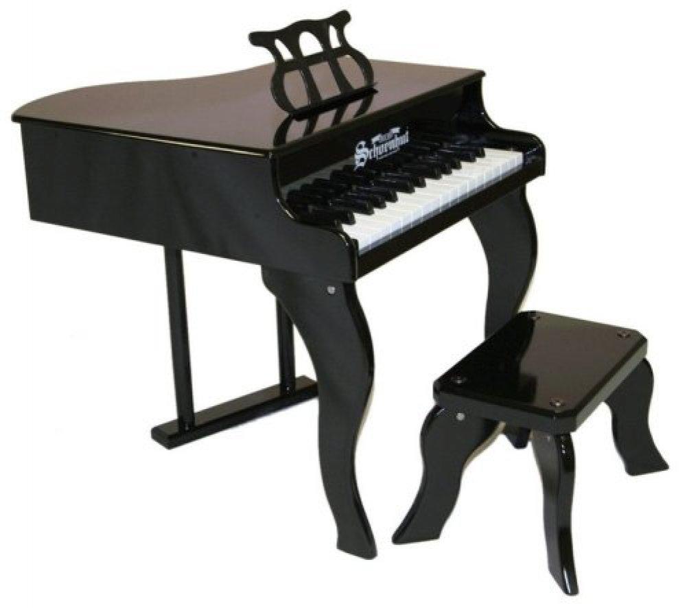 

Black Baby Piano and Bench3005B Schoenhut30-Key Fancy Grand чёрный