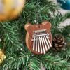 8 tasti Mini Kalimba Thumb Piano Dita Percussioni Legno Massello Giocattolo Regalo Musicale