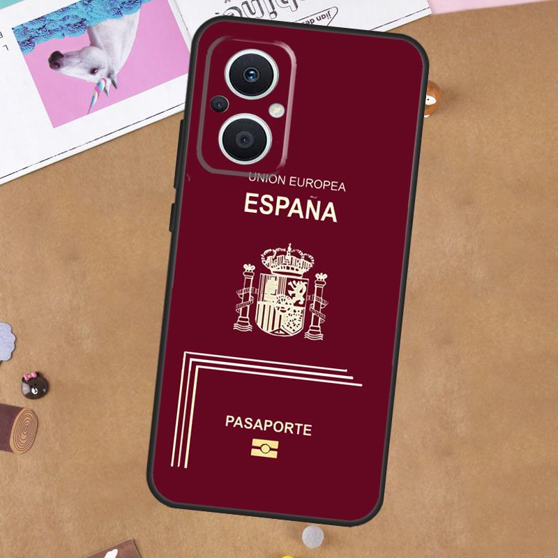 Russia Serbian Spain Passport Case For OPPO Reno 14 13 12 11 10 Pro 14F 13F 12F 11F 8T 8 Lite OPPO Find X8 X6 X5 Pro Cover