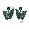 Neue farbige Glas-Strass-Ohrringe, Ohrringe, personalisierte übertriebene Schmetterlings-Ohrringe, Damen-Ohrringe, 1 Paar