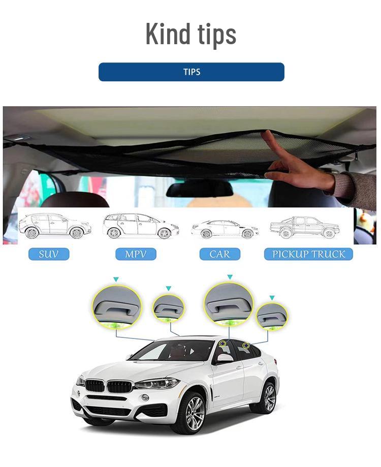 Extra Large Car Roof Storage Net Organizer