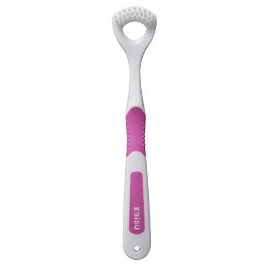 Ebisu Tongue Cleaner Rubber Grip 2 Pieces Set Assorted