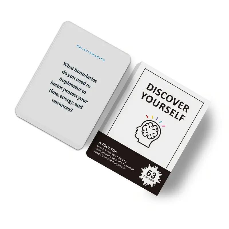 

Карточная игра Веселье Открой себя Игра для детей Взрослых Вечеринка Личностный рост Колода карт Содержательные разговоры