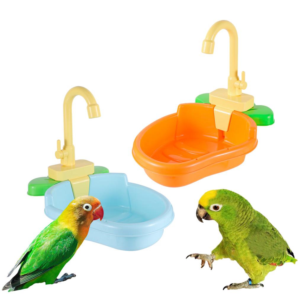 Automatische Papageiendusche, Haustier-Vogelbadewanne, Käfigbecken, Papageienbadewanne, Papageiendusche, Vogelzubehör, Papageienspielzeug, Vogelbadewanne