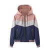 Women’s Windcheaters Thin Zipper Drawstring Hooded Jackets Light Rain Proof Short Trench Coat Spring Autumn Windbreaker Outdoor Casual Wear